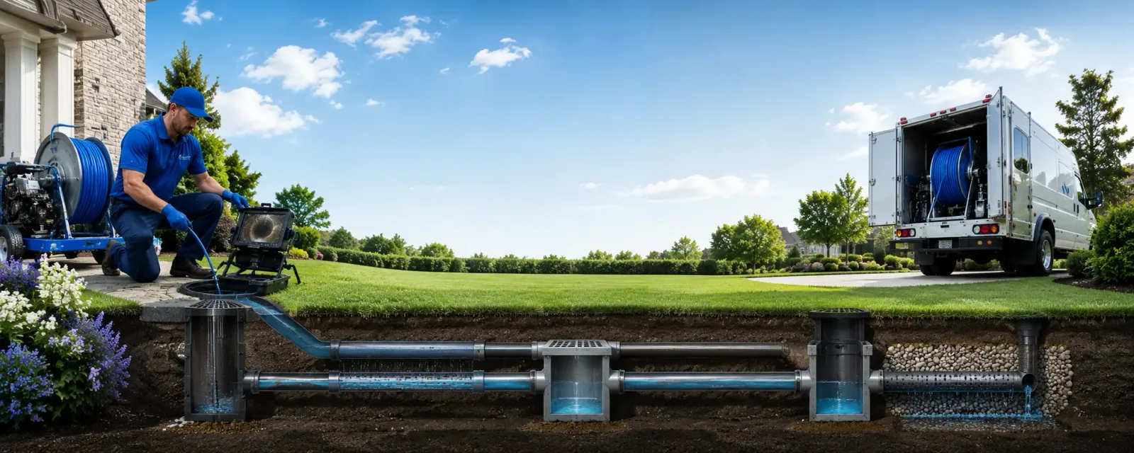 Outdoor drain cleaning information for Pocasset, OK